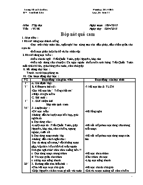 Giáo án Lớp 2 - Tuần 33 - Năm học 2014-2015